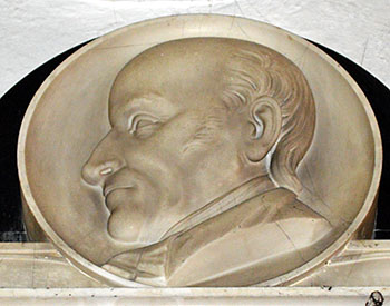 Memorial to Richard Whittingham detail February 2013
